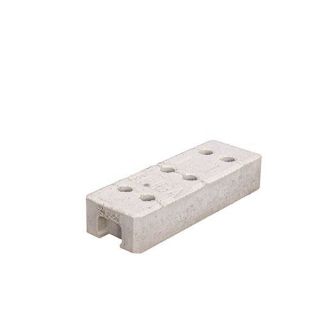 Concrete base for mobile fence having 6 holes
