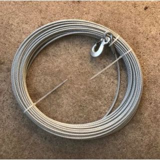 GEDA replacement rope steel cable 43 m with hooks