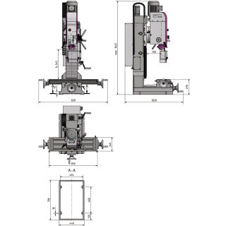 Optimum Präzisions-Bohr-Fräsmaschine OPTImill MH 50G