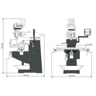 Optimum Bohr-Fräsmaschine OPTImill MF 2-B