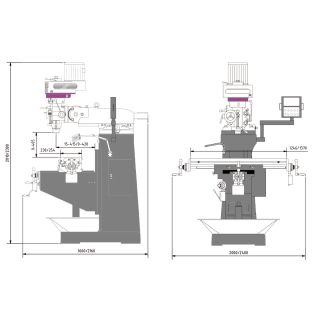 Optimum Bohr-Fräsmaschine OPTImill MF 4-B