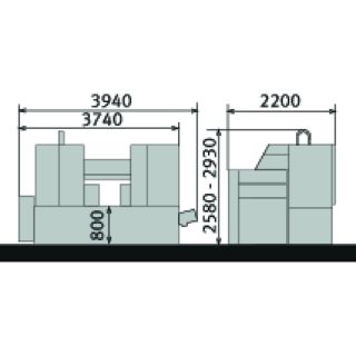 Metallkraft Vollautomatische Zwei-Säulen-Horizontal-Metallbandsäge HMBS 5000 CNC X