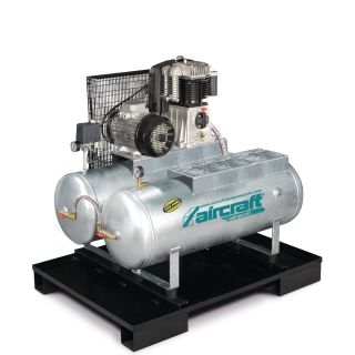 Aircraft AIRPROFI DUO Stationary piston compressor with 2x 100 liter-pressure air tanks 853 / 2x100 / 10