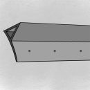 Miko&reg; Kunststoff Dreikantleiste mit Nagelfahne 15x15 80lfm 2,0m